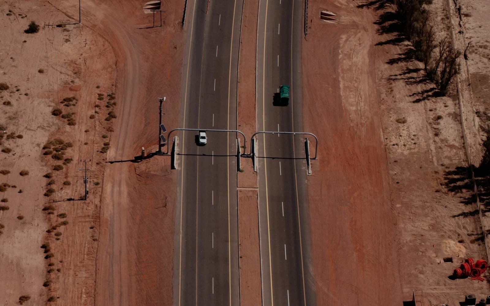 Aerial roadway observation in Riyadh