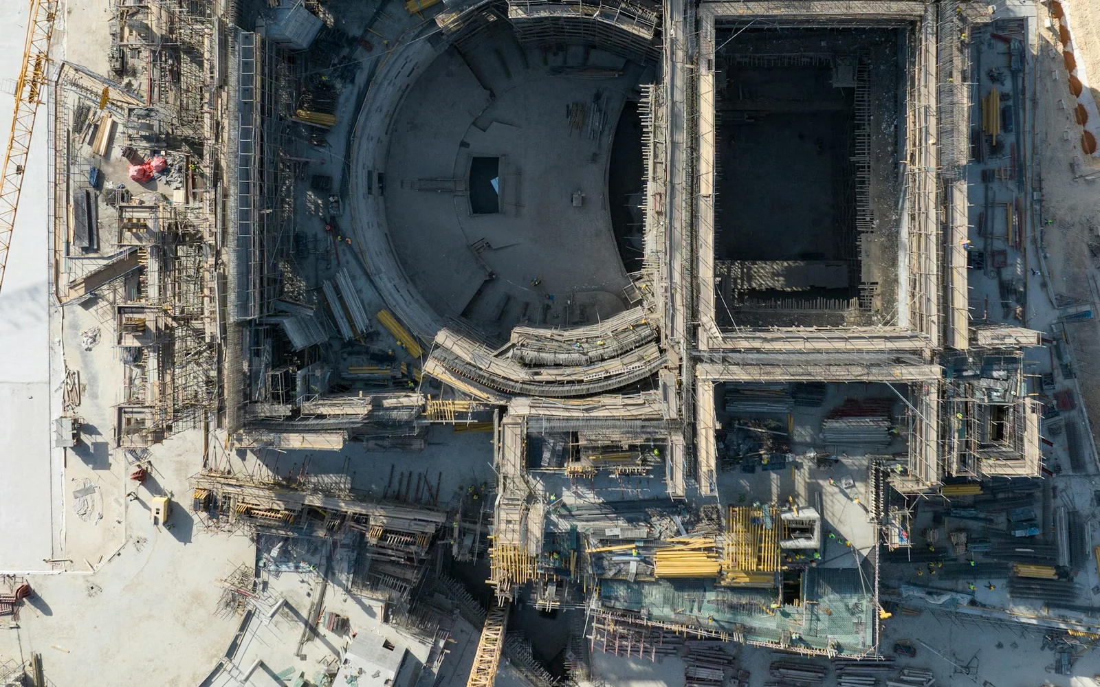 A Riyadh construction environment viewed from above